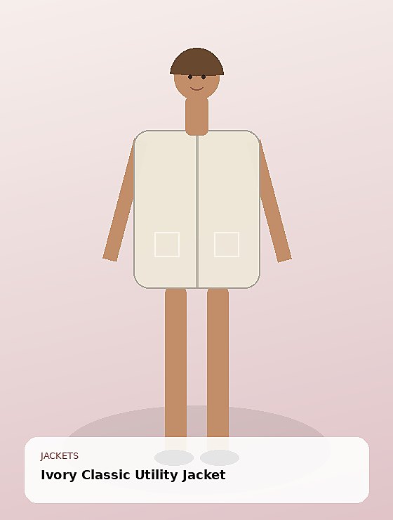 Ivory Classic Utility Jacket